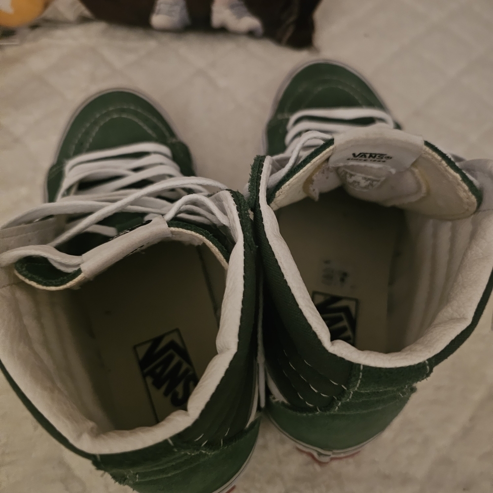 Vans Men And Women Old Skool Sk8 TheoryGreener Past High-Top Sneakers - Picture 7 of 9
